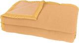 Poyet Motte AUBISQUE Decke Wolle Aber/Champagner, Wolle, Erbsen/Champagner, 240X180 cm Bettdecken und Steppdecken Naty Shop