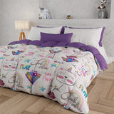 PETTI Artigiani Italiani - Winterdecke, Winterdecke, Doubleface, Monocolor- und Digitaldruck, 100 % hypoallergene Mikrofaser, Made in Italy Steppdecken und Steppdecken Naty Shop