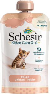 Nassfutter für kleine Katzen mit Hühnercreme und Hühnerfleisch - Nassfutter für kleine Katzen - Nassfutter für Katzen mit Hühnercreme, getreidefrei, reich an Proteinen, Vitaminen und Mineralstoffen (20 Beutel x 150 g)