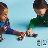 LEGO City Pizza Lieferwagen Vs. Pizza Truck – Seifenkistenspielzeug für Mädchen und Jungen ab 5 Jahren – Bauset mit 2 Fahrer-Minifiguren – Geburtstags- und Weihnachtsgeschenk 60458 Bausets Besuchen Sie den LEGO-Store