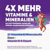 Pediasure Dragon's Power, Nahrungsergänzungsmittel für Kinder ab 1 Jahr, 27 Vitamine und Mineralien Naty Shop
