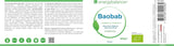 Baobab Bio-Pulver – Vitamin C, Kalzium, Magnesium, Kalium, 400 Gramm Aromen Naty Shop