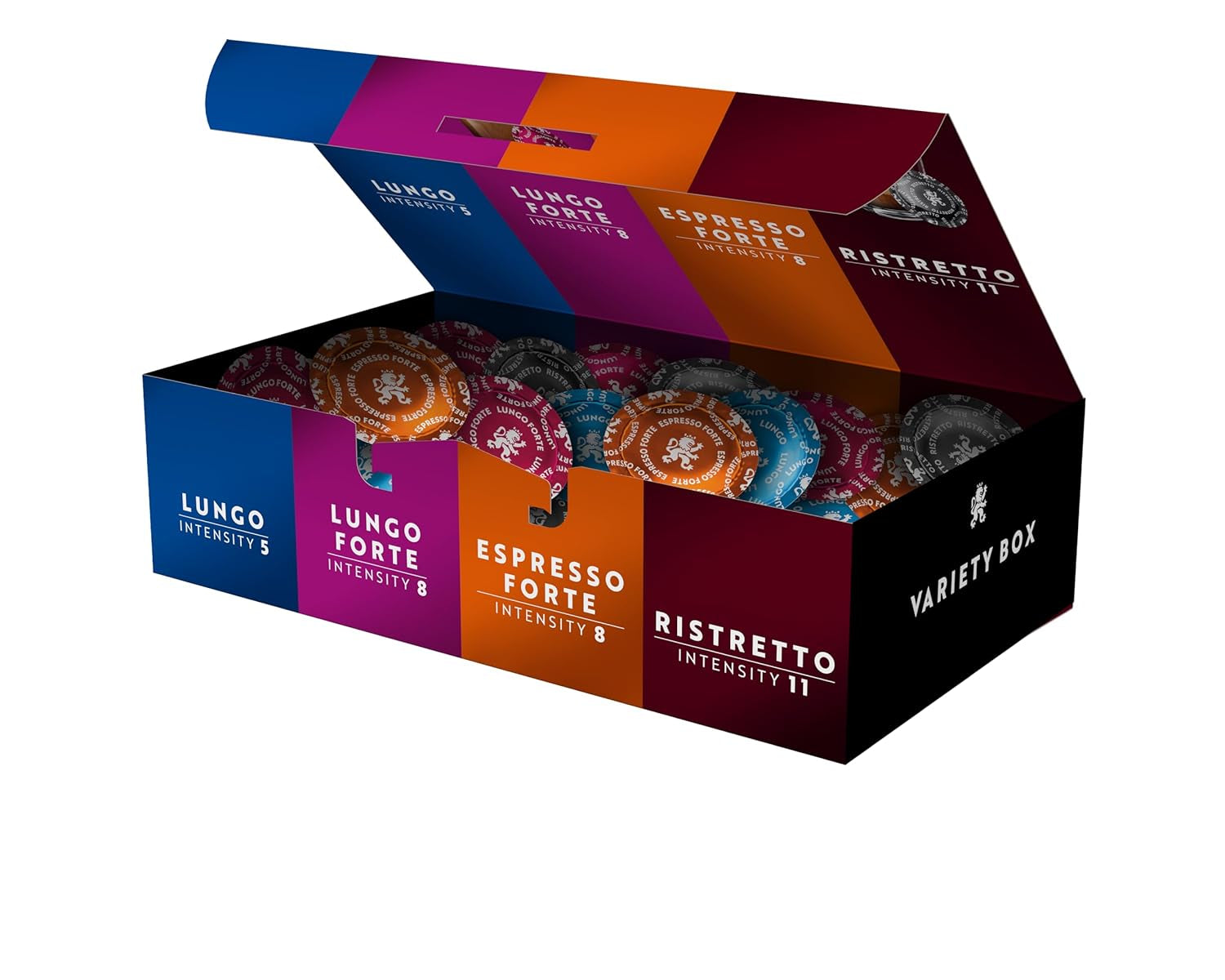 Café Royal Professional Pads, Variety Box, 40 Nespresso (R) Professional kompatible Pads für Büro und Gastronomie, Rainforest Alliance zertifiziert, 100 Prozent Arabica Kaffee