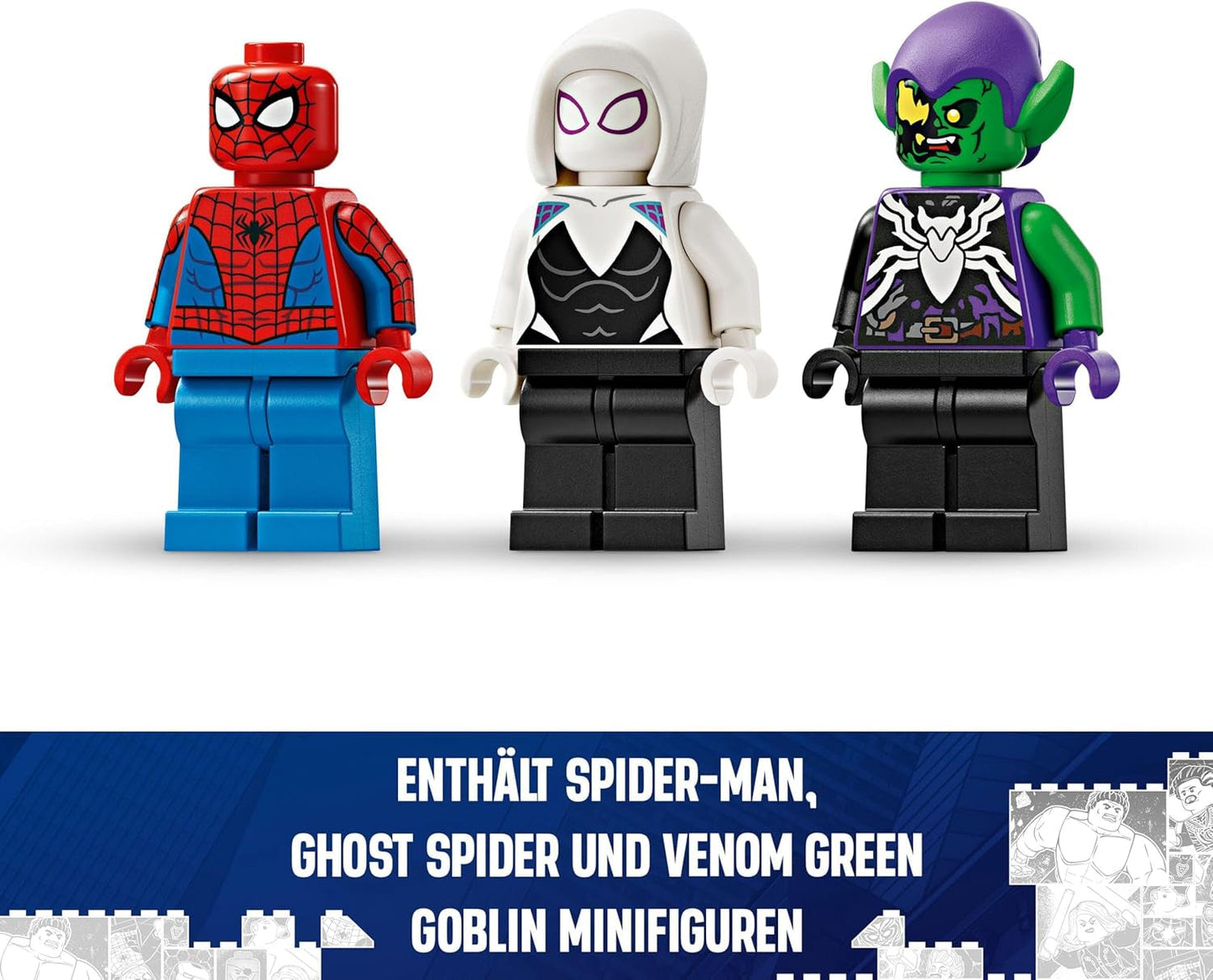 LEGO Marvel Spider-Man-Rennwagen und Venom Green Goblin, Spinnen-Rollenspielspielzeug mit Superheldenfiguren und baubarem Auto, Geschenk für Kinder, Jungen und Mädchen ab 7 Jahren. 76279 Bausets. Beuche den LEGO-Store
