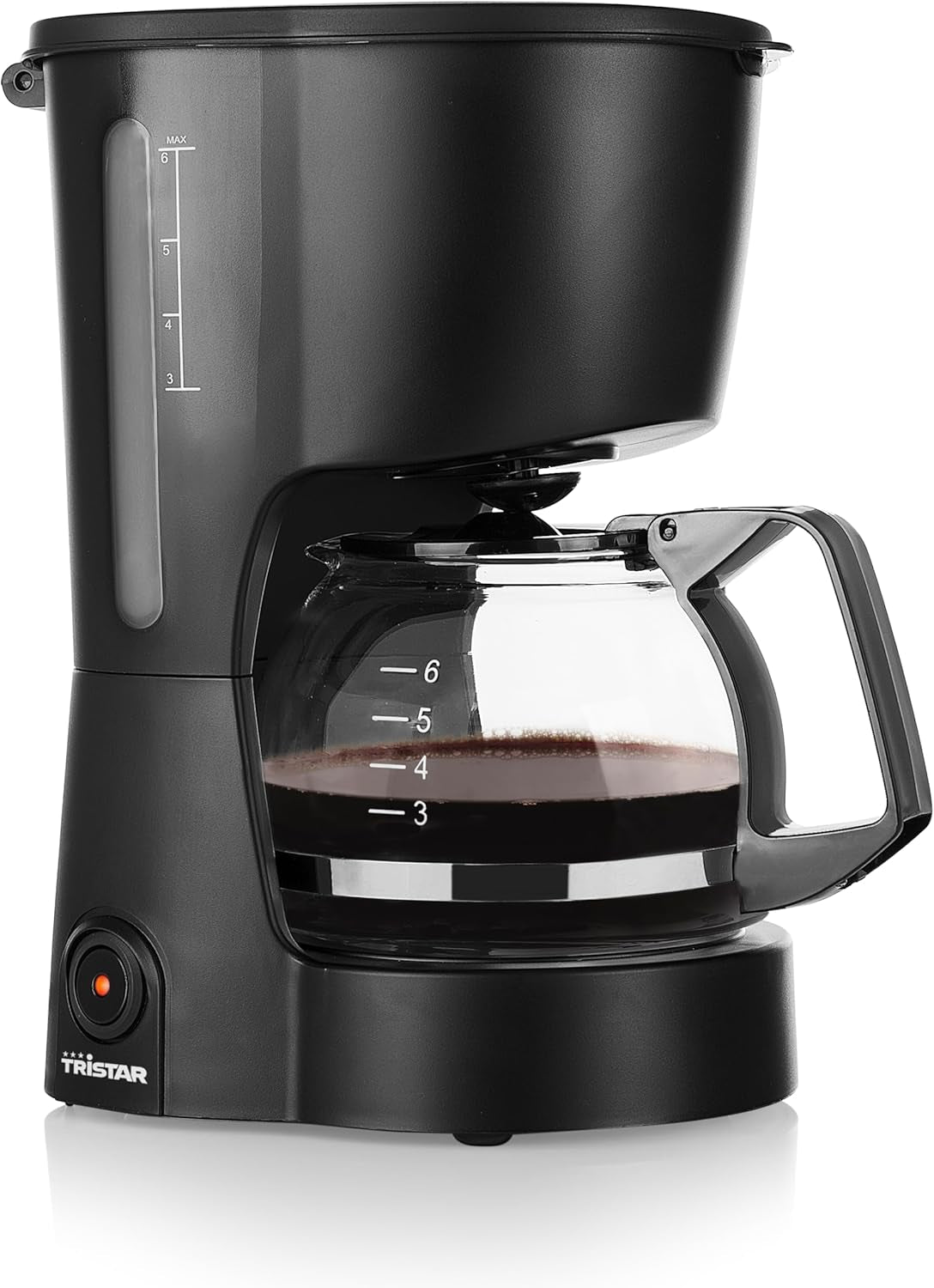 Tristar-Kaffeemaschine, Kapazität 6 Tassen, 600 W, Warmhaltefunktion, automatischer Stopp, Dauerfilter, Anti-Tropf-System, kompakt und tragbar, leicht zu reinigen, CM-1246
