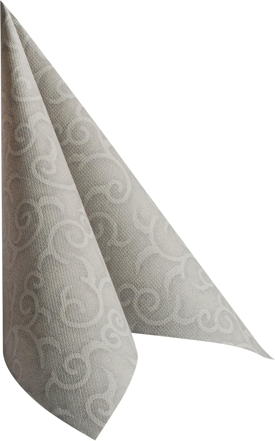 Papstar, 50 Servietten „ROYAL Collection“ 1/4-Falz 40 cm x 40 cm grau „Casali“, #84889 (2er Pack)