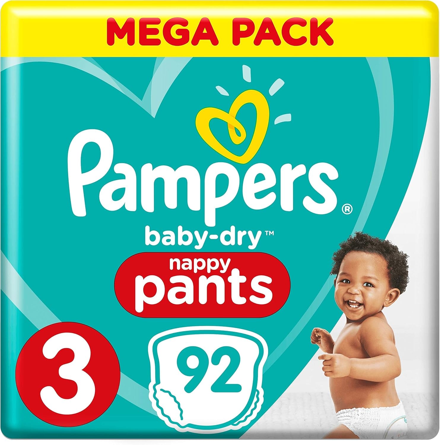 Windeln Pampers 81657566 Baby-Dry Pants, weiß