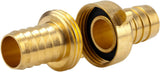 Gardena Messing-Schlaucharmatur, 3-teilig: Schlauchverlängerungsarmatur, 33,3 mm (G 1 Zoll) Gewinde, für 19 mm (3/4 Zoll) Schläuche (7152-20)