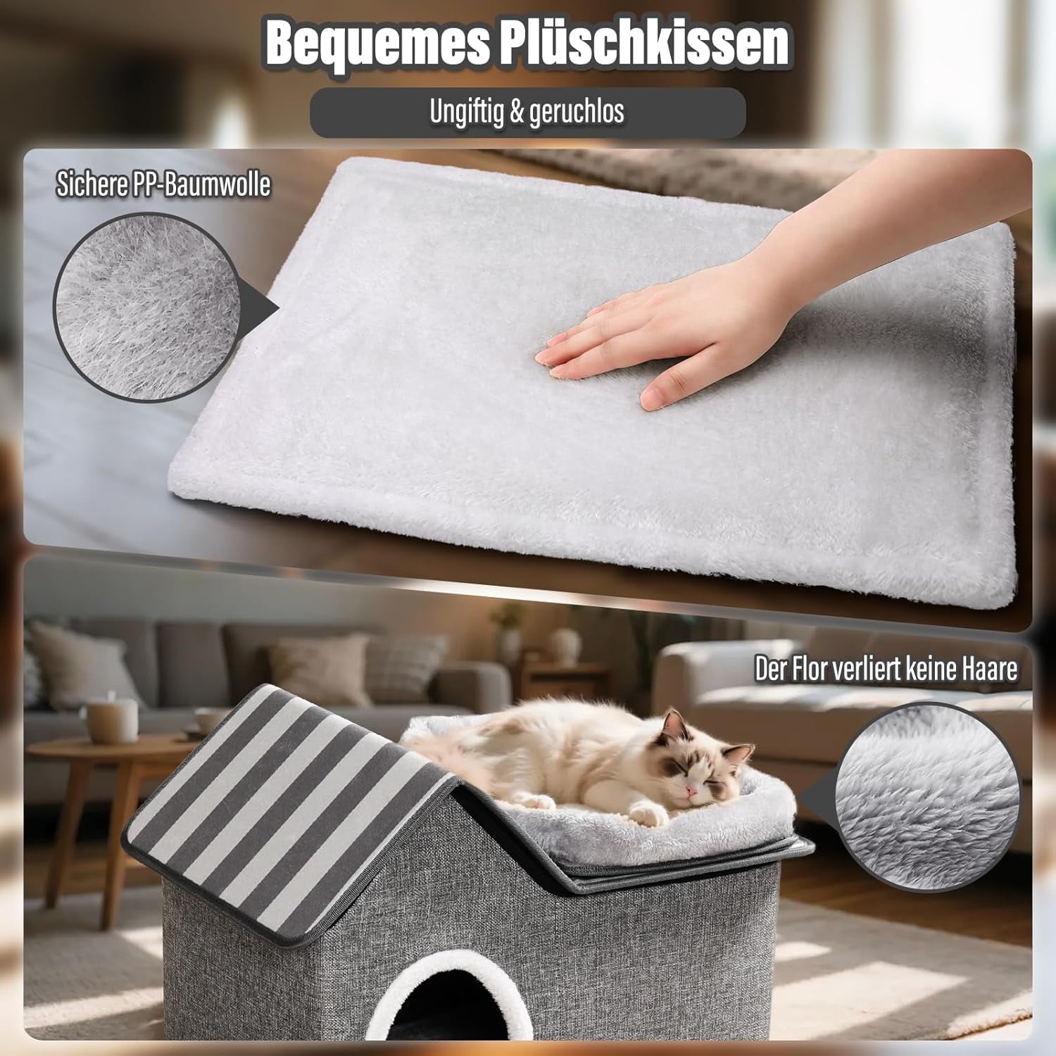 Decken und Möbel, Haustiere, Höhlen und Häuser, Katzen, Katzenbetten, Katzenbetten, Matratzen
