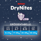 Huggies DryNites Nachtwindeln gegen Bettnässen für Mädchen von 13 bis ca. 17 Jahren (48–60 kg), 27 Stück (3 x 9), Monatspackung mit Höschenwindeln
