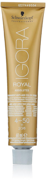 Igora Royal Absolute Age Blend Haarfarbe, 7-560 Mittelgoldenes Schokoladenblond, 60 ml Naty Shop Haarfarbe 4-50 Mittelnatürliches Goldbraun 60 ml (1 Packung)