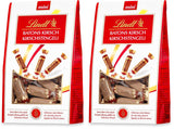 Lindt Baton Cherry Mini - Betisoare De Ciocolata Cu Lichior De Cirese Elvetian Cadou Delicios Cu Alcool