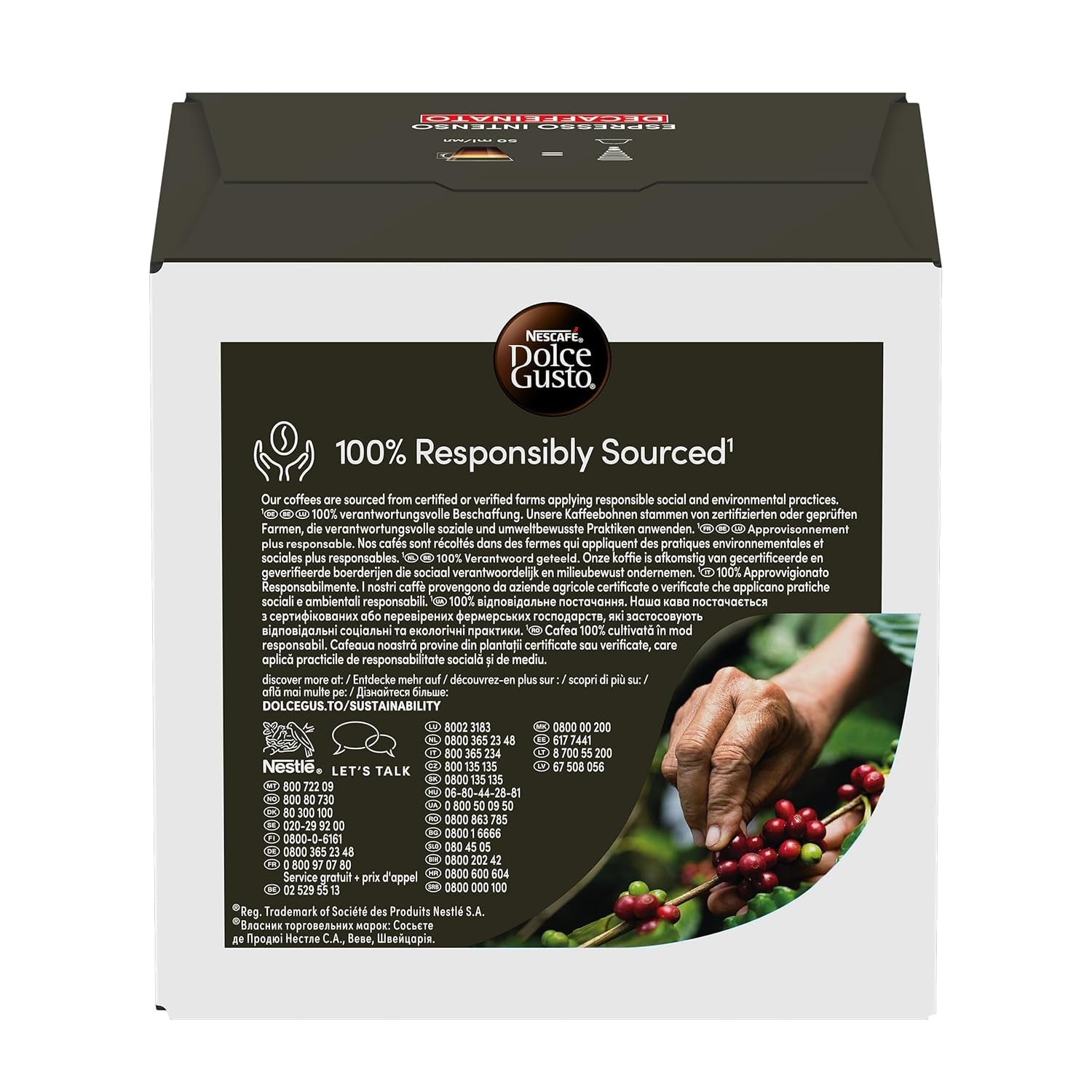 Nescafé Dolce Gusto Cafe Dolce Gusto Espresso Intenso Desc. | Nestle Pack 3 Kisten Mit 18 Kapseln,Die Jewells 16 Einheit(3er Pack)