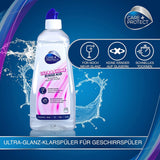 CARE + PROTECT – Extra Shine Universal Klarspüler für Geschirrspüler / Für alle Geschirrspüler / Schnell trocknend / 500 ml Küchenreiniger Naty Shop