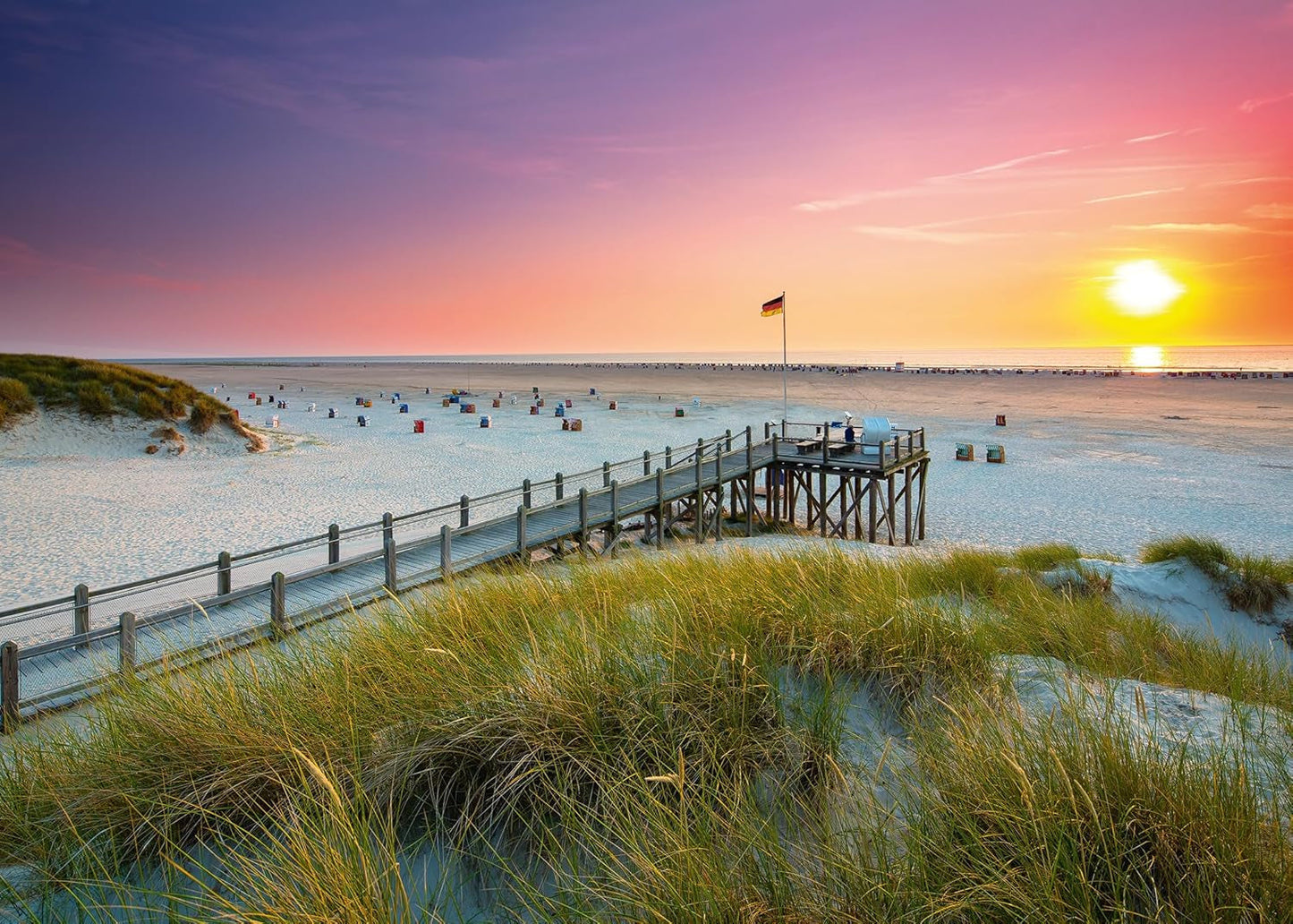 Ravensburger Puzzle 12000690 - Sonnenuntergang über Amrum - 1000-teiliges Puzzle für Erwachsene und Kinder ab 14 Jahren, Nordseestrand-Puzzle Puzzle Naty Shop Neues Design