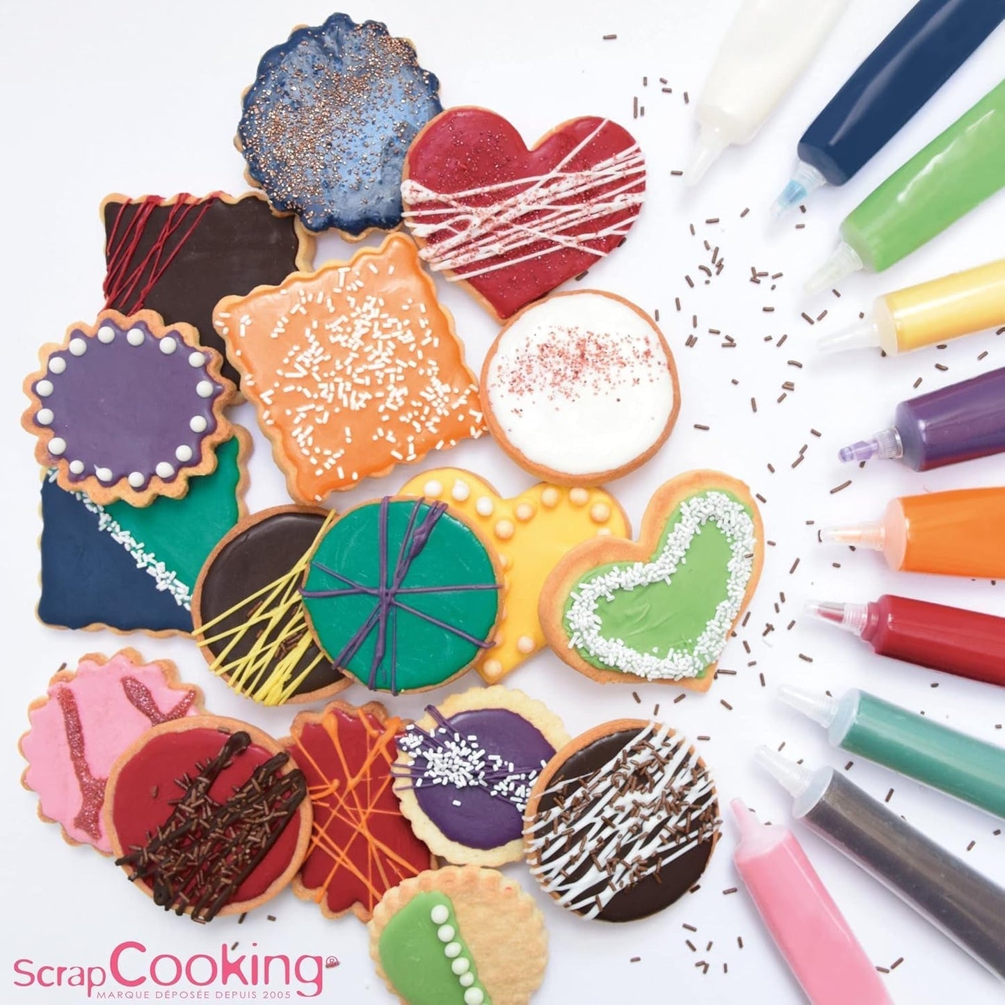 Scrapcooking – Pastellgelber Zuckerstift – gelber Schreibzucker 25 g – dekorativer essbarer Zuckerstift – Schreiben und Zeichnen – Beschriften von Fondant, Zuckerguss, Kuchen – 6804