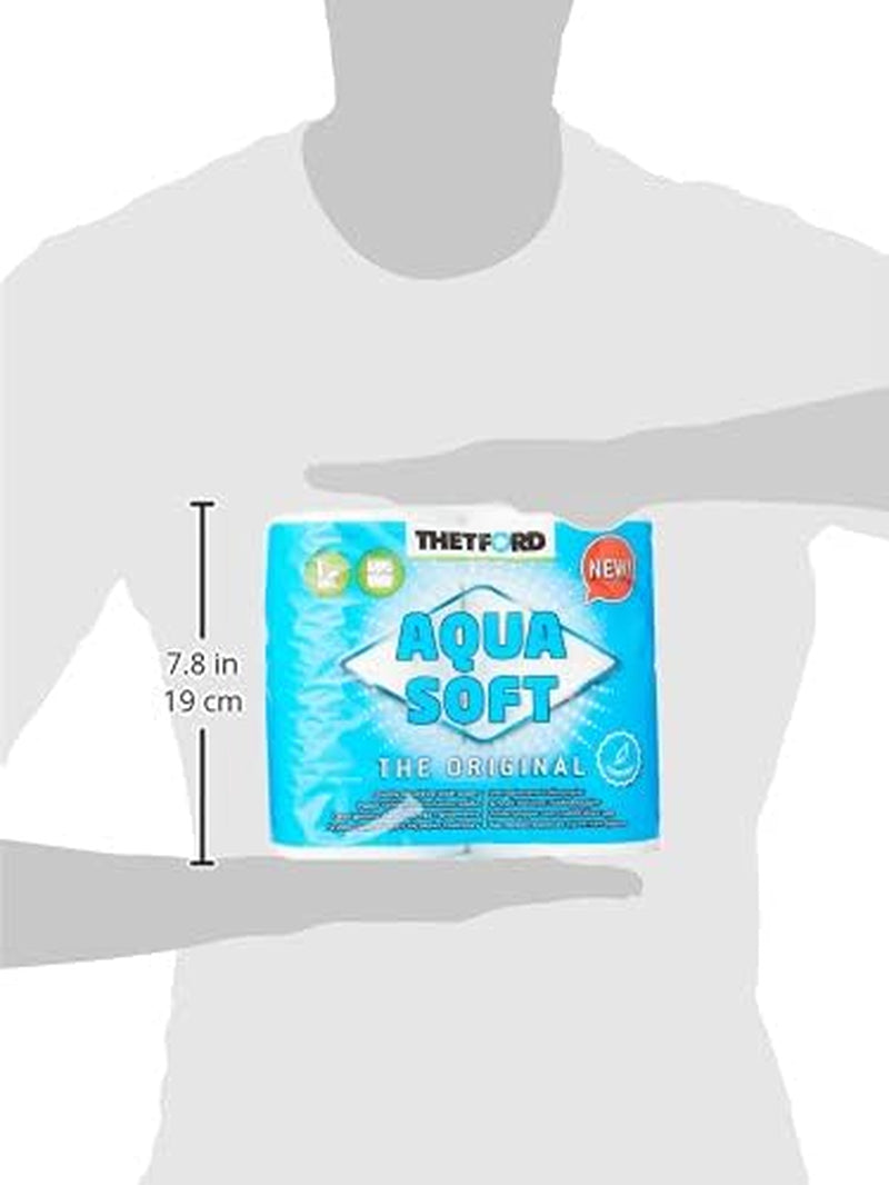 Aqua Soft Toilettenpapier, tragbares Toilettenpapier, 4 Rollen/Flaschen, Camping-Toiletten, Outdoor-Camping-Toilettenpapier