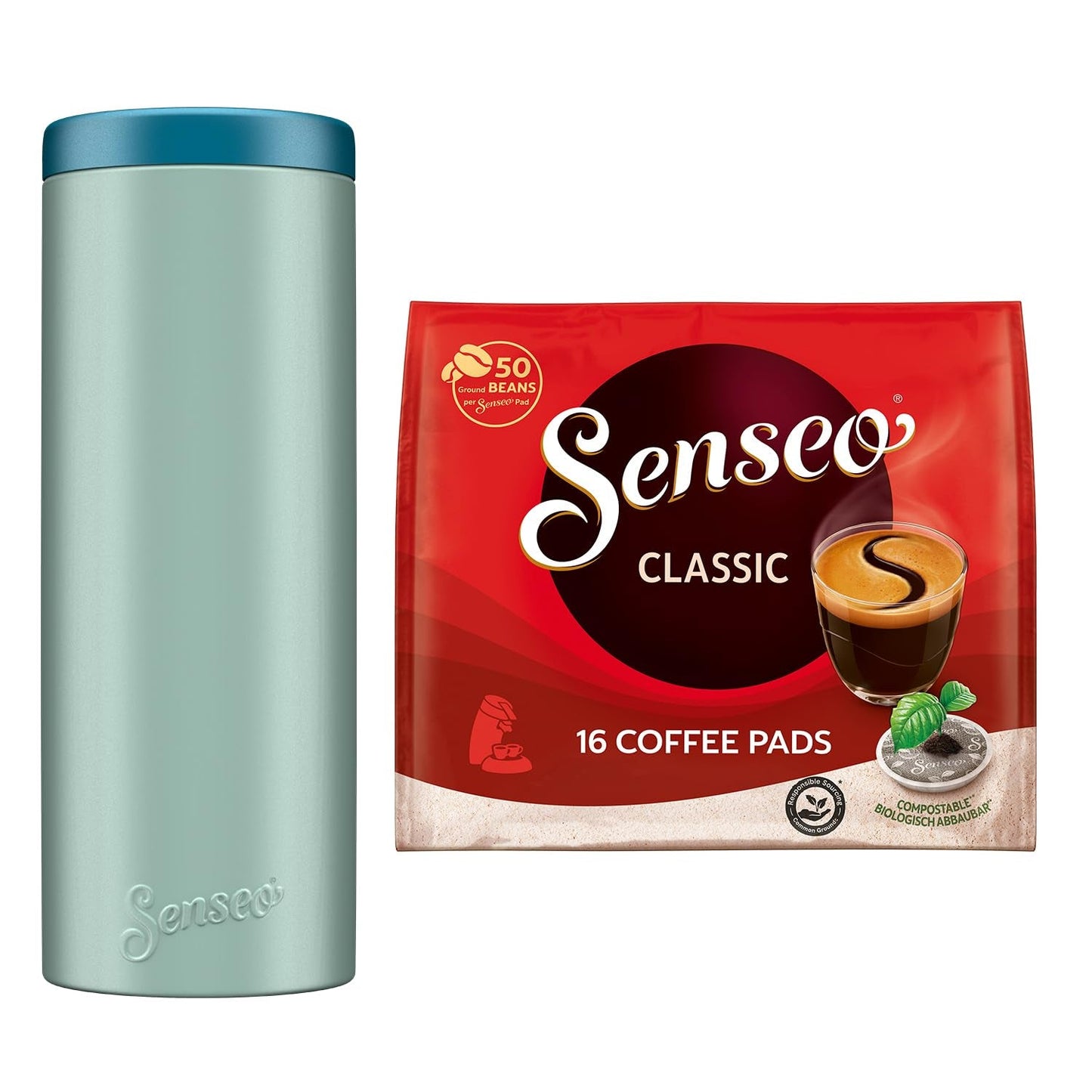 Classic Pads, 10 x 16 Getränke, 160 Kaffeepads, inklusive Pad Dose