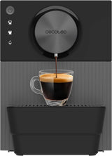 Cecotec Cremmaet Cube Kompakt-Espressomaschine, 1350 W, Presssystem 10 g, Vorinfusionssystem, 19 bar, Thermoblock-System, 5 Mahleinstellungen, Touch-Bedienfeld