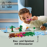 LEGO Classic Kreativ-Dinosaurier-Bauset mit Tiermodellen und Figuren aus Steinen, fantasievolles Spielerlebnis, Geschenk für Jungen und Mädchen ab 5 Jahren, inklusive T.Rex und Triceratops 11041 Bausets Besuchen Sie den LEGO-Store