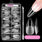 Vollständige Abdeckung für kurze Nägel, 120 Stück, 12 Größen, kurze Nagelspitzen für Gelnägel, zum Aufkleben auf künstliche Nägel, zum Aufkleben auf Nagelfeilen-Set, Nagelpolierer, Nagelhautschieber