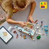 LEGO Friends Caravan, Rollenspiel-Bauset mit Spielzeug-Caravan, Geschenk für Mädchen ab 7 Jahren, kreatives Spielset mit 3 Minifiguren und Frettchen-Tierfigur 42663 Bausets Besuchen Sie den LEGO-Store