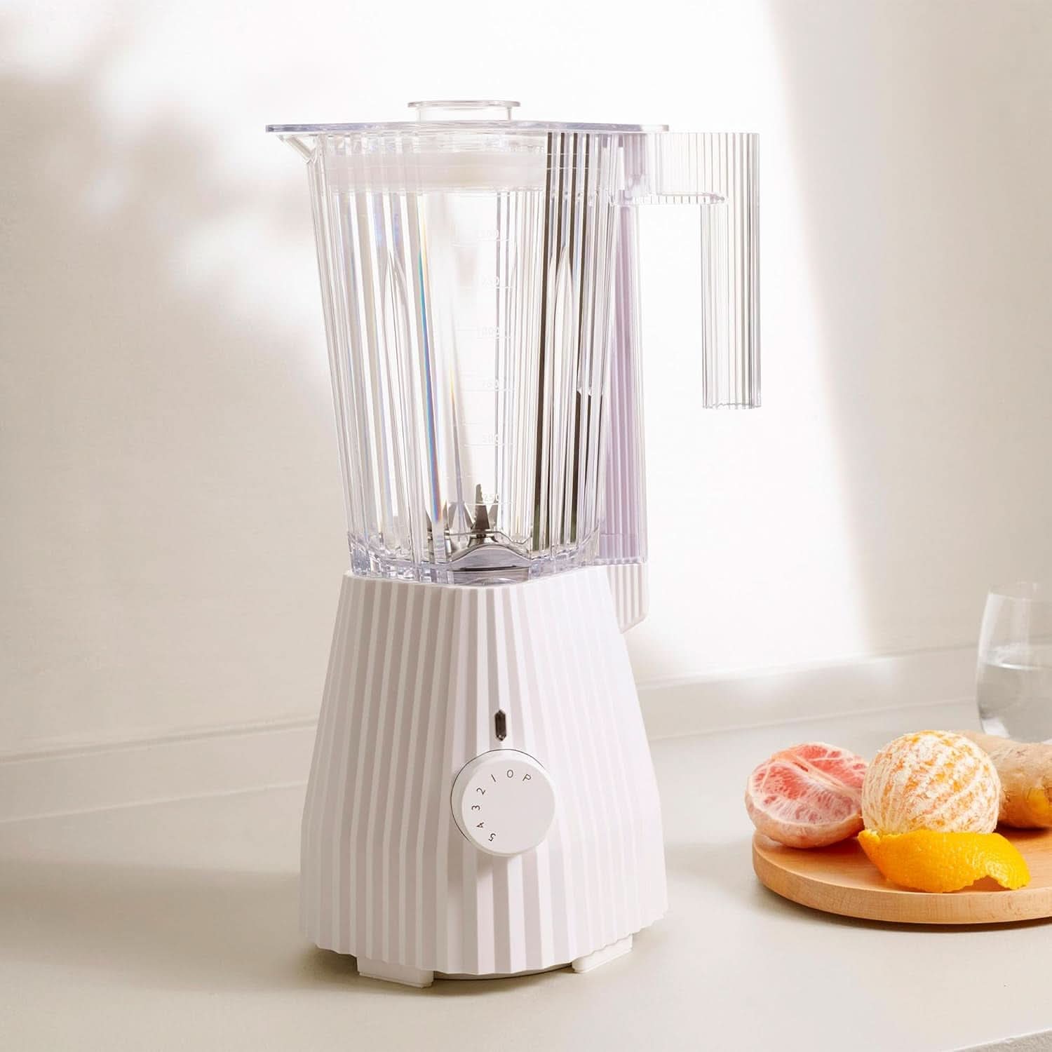 Alessi Plissé MDL09 W – Mixer mit graduierter Karaffe, thermoplastisches Harz, Kitchen Naty Shop