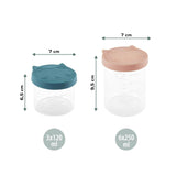 Babymoov ISY BOWLS Babynahrungsbehälter aus robustem, temperaturbeständigem Glas – zum Aufbewahren/Einfrieren von Babynahrung, 6x 250ml + 3x 120ml Frischhaltedosen Naty Shop