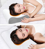 Ecosafeter Memory Foam Kissen Nackenstützkissen Ergonomisches Nackenkissen für verschiedene Schlafpositionen mit abnehmbarem Bezug Zervikale orthopädische Kissen Naty Shop