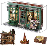 Magic Shop Puppenhaus mit Staubschutz, DIY-Miniatur-Puppenhaus-Möbelset im Maßstab 1:24, kreatives Geschenk für Kinder, Teenager, Geburtstagsgeschenk