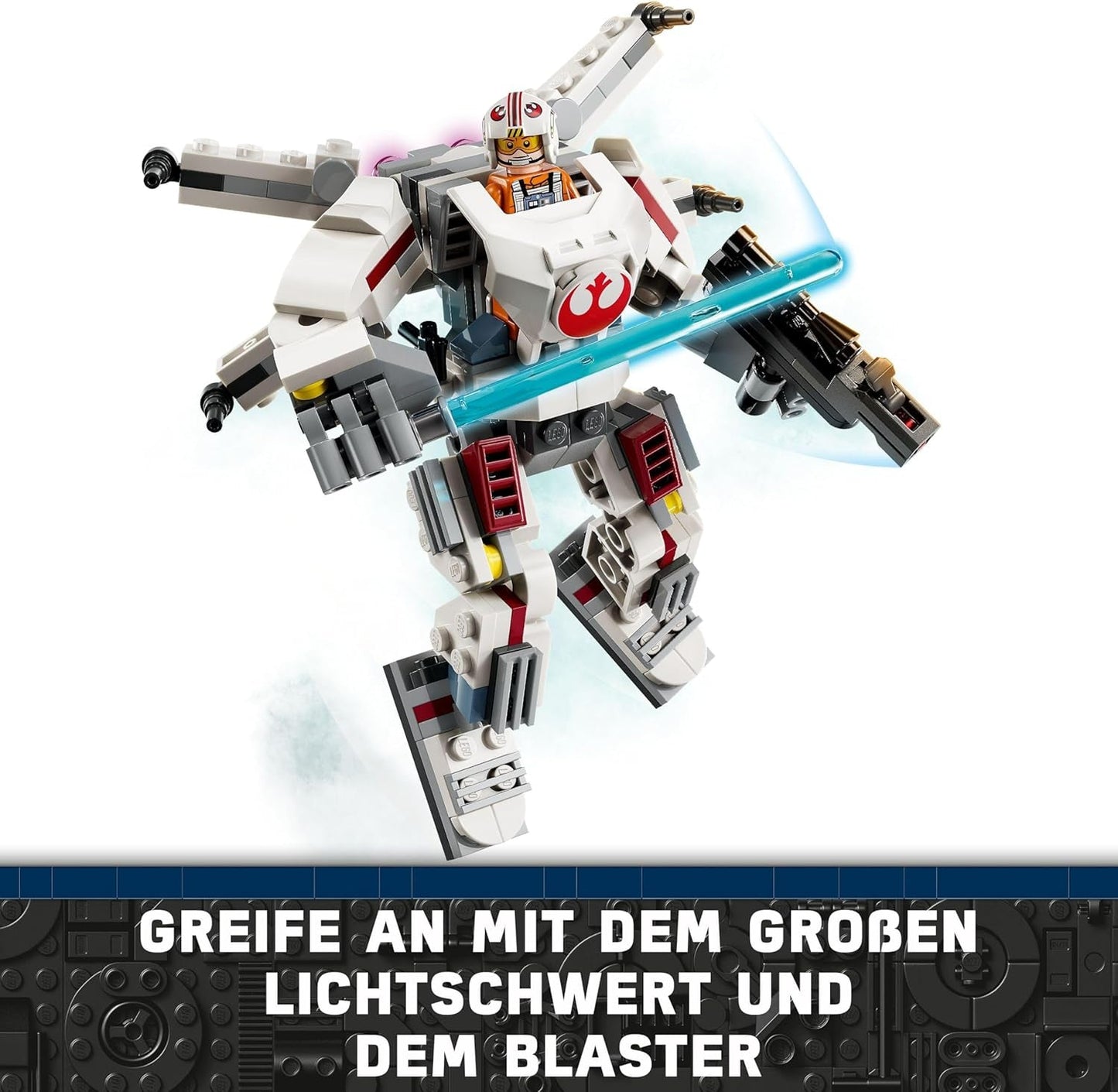 LEGO Star Wars Luke Skywalkers X-Wing Mech, Spielzeugsteine zum Sammeln, Action-Abenteuer, Geschenkidee für kreative Jungen und Mädchen ab 6 Jahren. 75390 Bausets Besuchen Sie den LEGO-Store