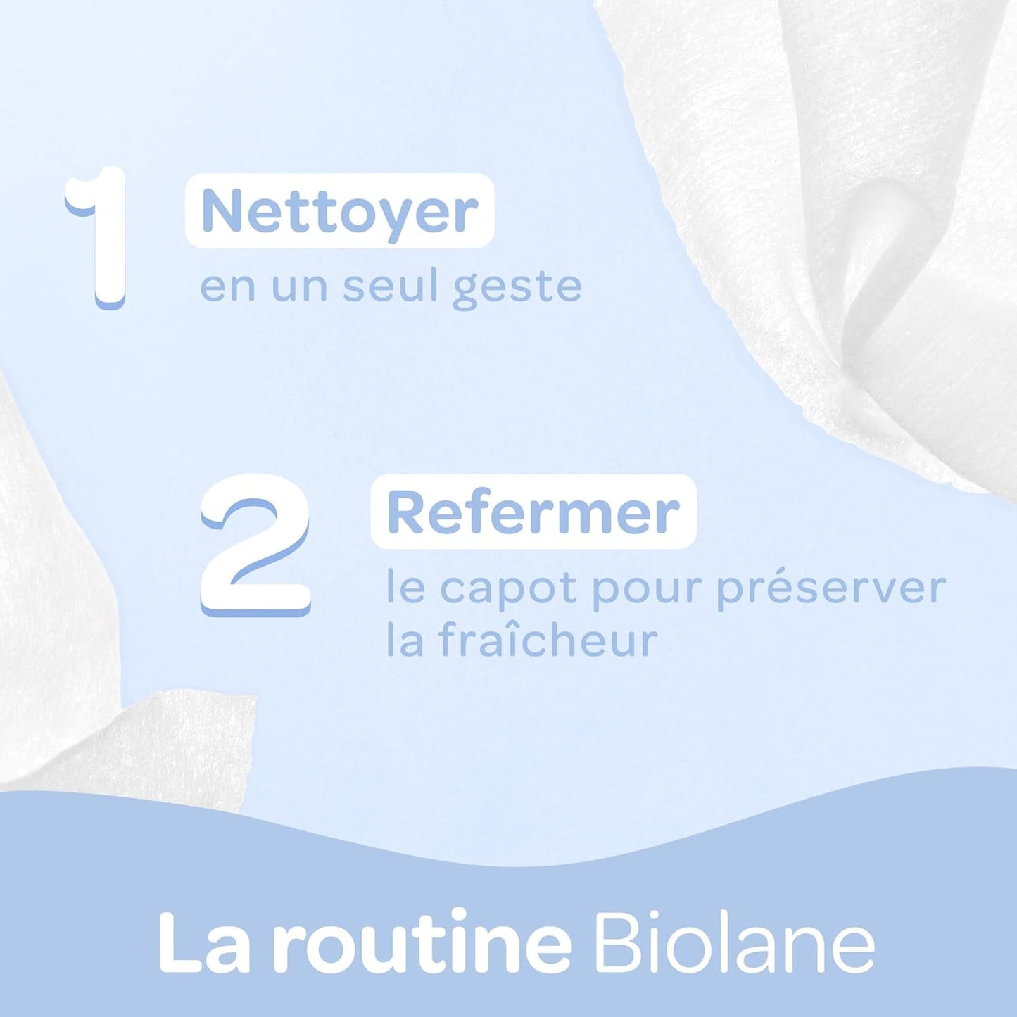 BIOLANE – Baby-Feuchttücher mit Wasser – 225 Tücher – 3 x 75 Stück – sanfte und effektive Reinigung – ab der Geburt – französische Qualität