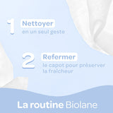 BIOLANE – Baby-Feuchttücher mit Wasser – 225 Tücher – 3 x 75 Stück – sanfte und effektive Reinigung – ab der Geburt – französische Qualität