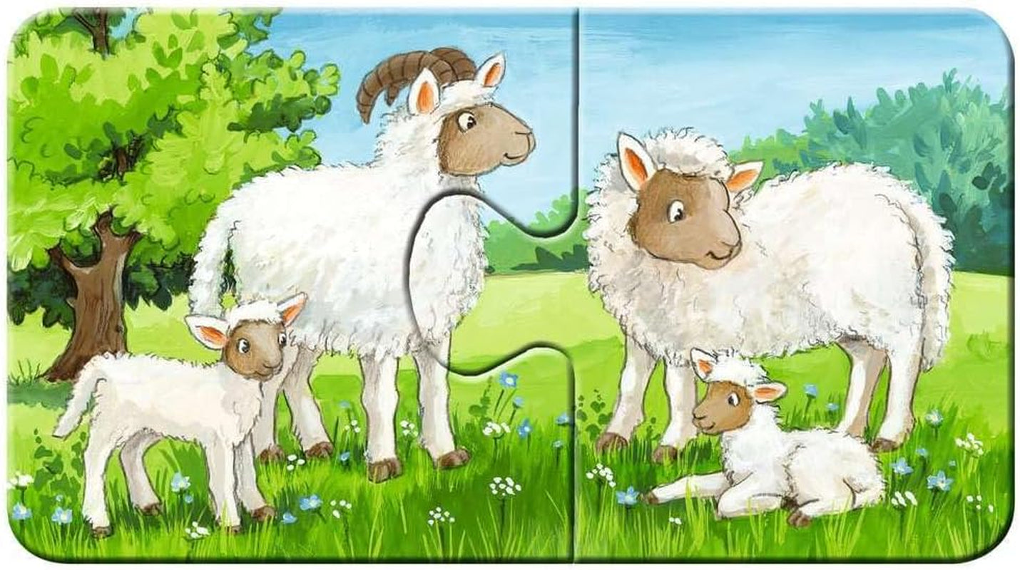 Ravensburger Puzzle für Kinder – 05072 Bauernhoftierfamilien – Mein erstes 9x2-Puzzle – Puzzle für 2-Jährige Puzzle Naty Shop