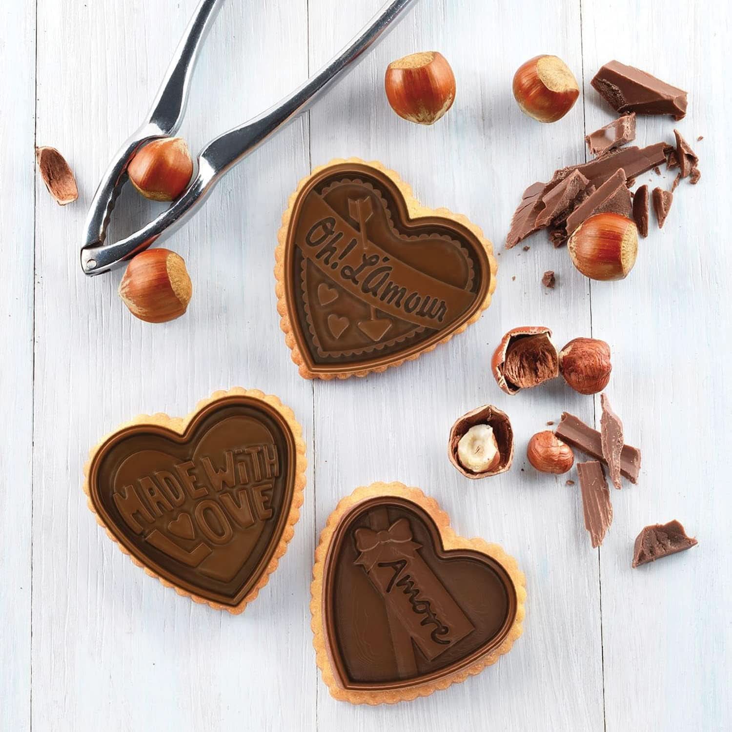 Silikomart 22.166.77.0165 CKC06, Schokoladenform-Set und Küchenschneider Naty Shop