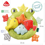 Fehn Badenetz Frosch – Baby-Badespielzeug für die Badewanne – Schwimmendes Wasserspielzeug für fröhlichen Badespaß – Badespielzeug für Babys und Kleinkinder ab 0+ Monaten Babyspielzeug Naty Shop
