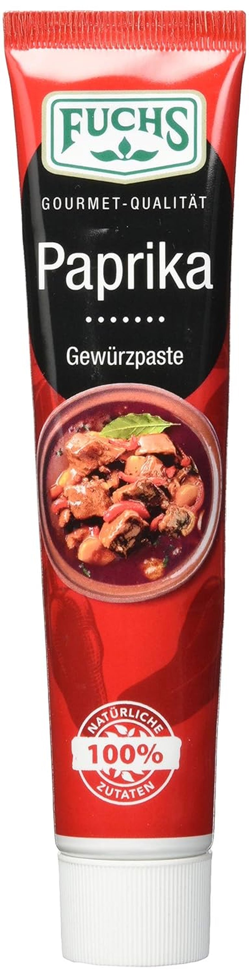 Fuchs Gewürze – Paprika Gewürzpaste, vollmundig pikantes Aroma, Paste zum Würzen von Soßen, Fleisch-Gerichten oder Suppen aller Länder-Küchen, 60 g