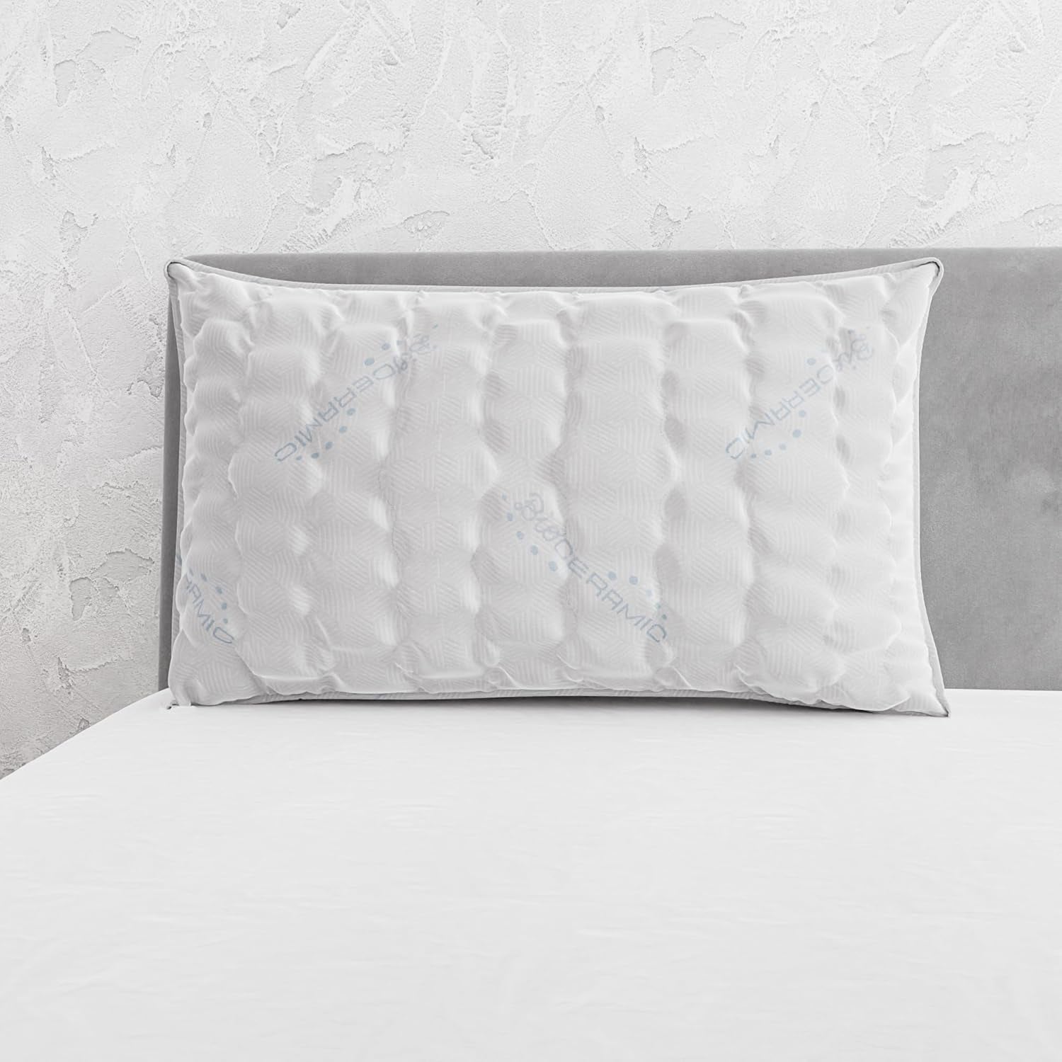 Italienische Bettwäsche MB Home Italia, Kissen, Biokeramik, hellgrau, 45 x 75 cm Naty Shop Standardkissen