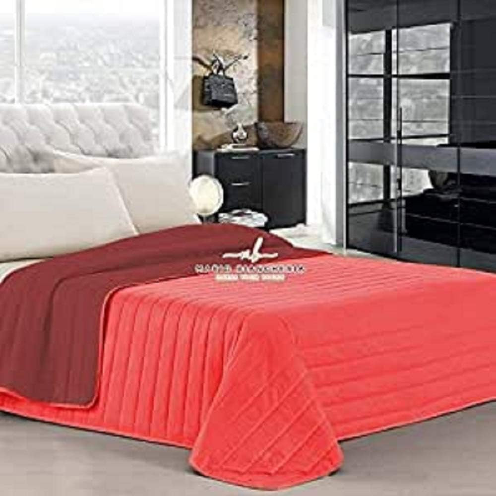 PETTI Artigiani Italiani – Einzelbettbezug, doppelseitige Bettdecke, Federkerndecke, Mitternachtsblau, Weiß, 100 % Made in Italy