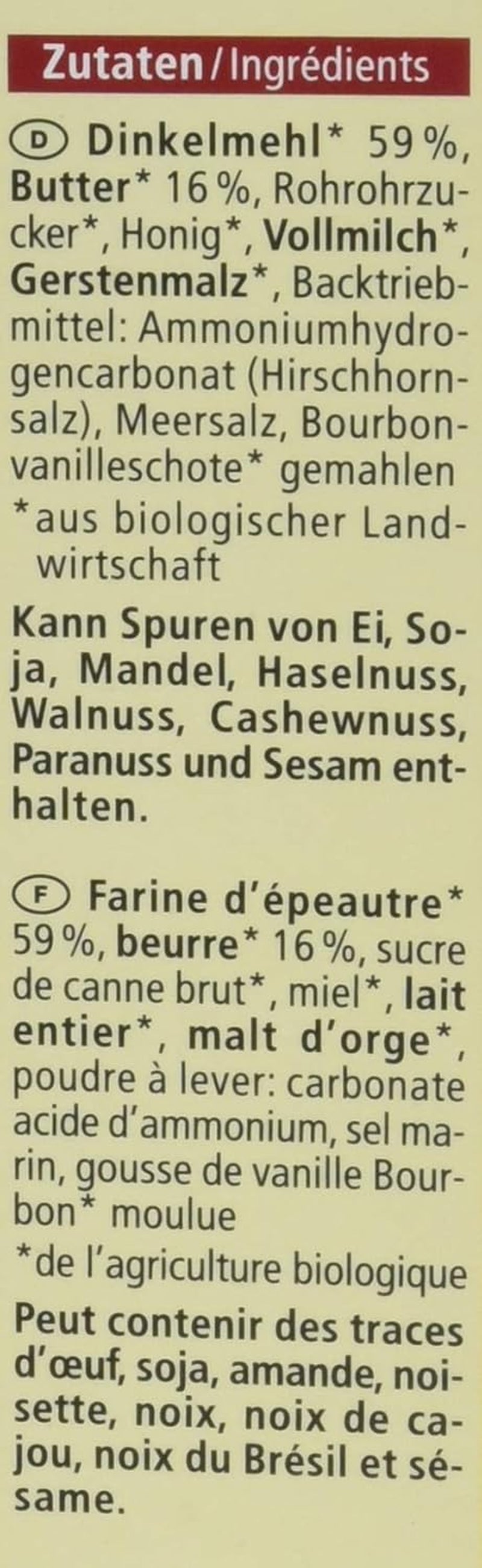 Kekse mit Bio-Dinkelbutter, 150 g