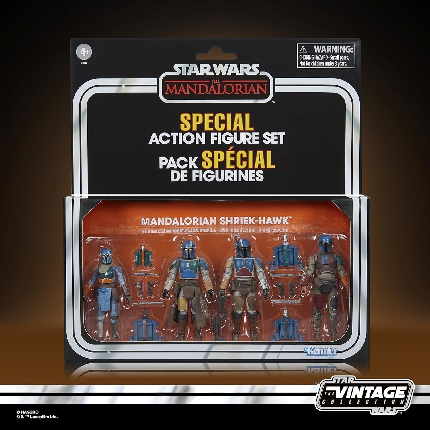 Star Wars Vintage Collection Mandalorian Shriek-Hawk, 4er-Pack Mandalorian, Maßstab 9,5 cm, Actionfiguren Naty Shop