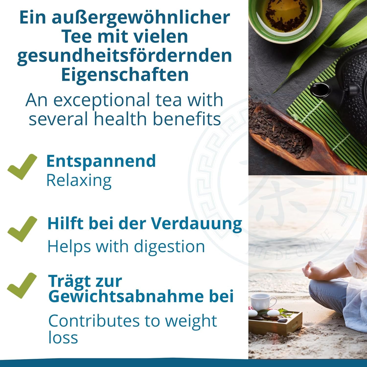 Khla – Bio-Oolong-Tee 100 g – Blauer Tee – natürlicher loser Tee – asiatischer Bio-Tee – lose und geschnitten – Kräuter- und Aufgusstee – aus China