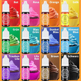 Flüssiges Lebensmittelfarbset 12 x 12 ml Naty Shop