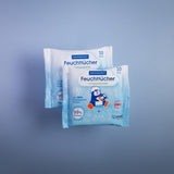 PAEDIPROTECT Baby-Feuchttücher, 1 x 10 Stück, empfindliche Baby-Wasser-Feuchttücher, 99 % Wasser, frei von Duftstoffen, für Babys und Kinder, zarte Haut, ohne Kokosnussextrakt, ohne Mikroplastik, vegan (5er-Pack)