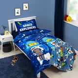 Offizielle Lego® City-Fleecedecke von Character World, superweicher, warmer blauer Überwurf, Cityspace-Design, perfekt für Schlafzimmer, Camping und Schlafen, 100 x 150 cm große Betten und Decken. Besuchen Sie den Character World-Store