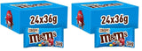 M&M's Erdnuss-Schokoladen-Großpackung, 24 x 45 g Schokoladen-Linsen mit Erdnussgeschmack, Schokoladengeschenk (1080 g), ideal als Leckerbissen zum Thema Fußball