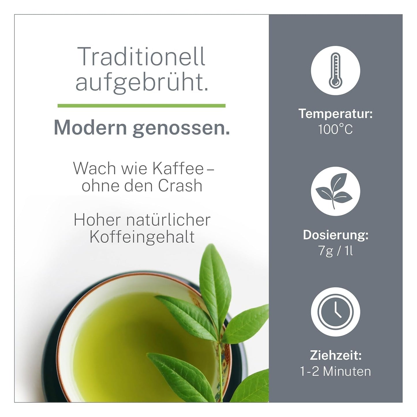 Pinhead Gunpowder Bio-Grüntee Bulk 1kg – Hochwertiger Bio-Grüntee aus China – Leicht rauchiger Geschmack – Für Feinschmecker und Teekenner – Mycupoftea