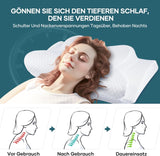 Nackenkissen, Kopfkissen, orthopädisches Kissen, Memory-Schaum-Kissen, ergonomisches Kopfkissen, Nackenstützkissen, Anti-Seitenaufprall-Kissen für Seiten-, Rücken- und Bauchschläfer, weiße orthopädische Nackenkissen, Naty Shop