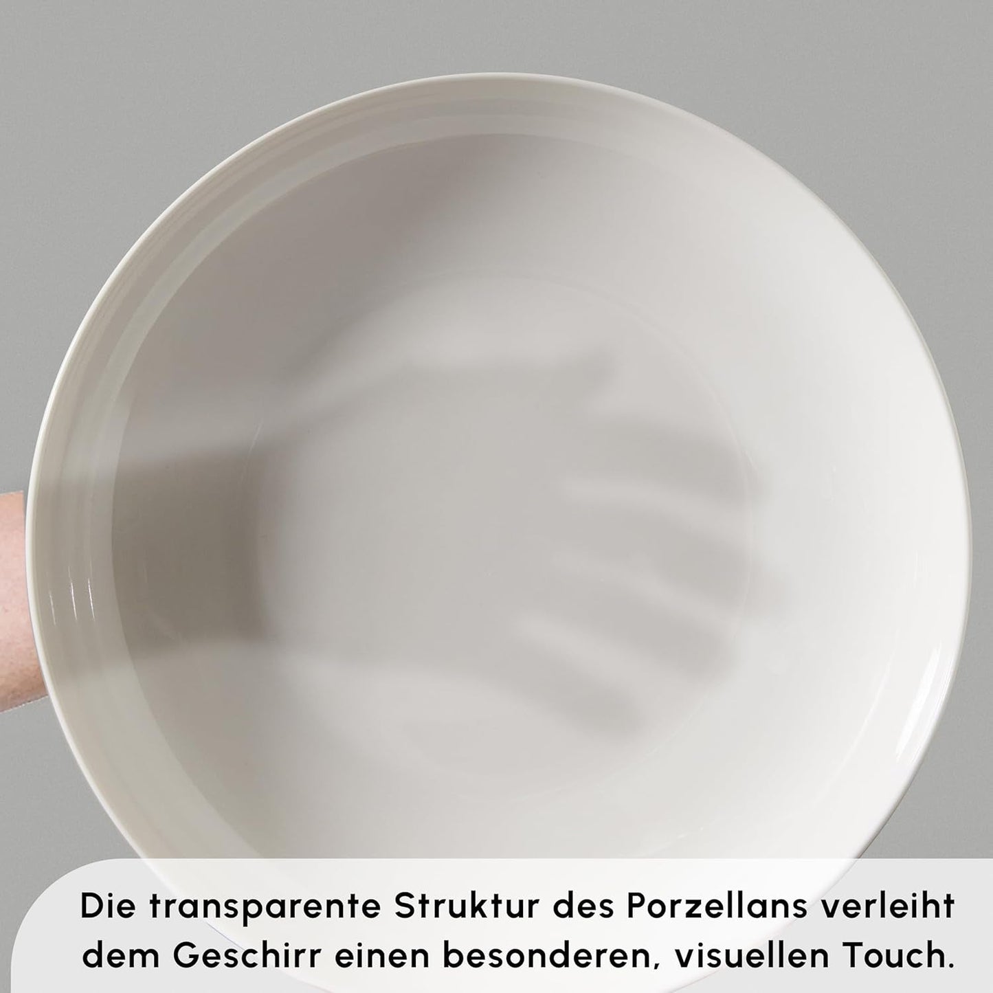 Karaca Allure Geschirrset für 12 Personen, New Generation Bone – Raffiniertes Set für eine anspruchsvolle Esskultur