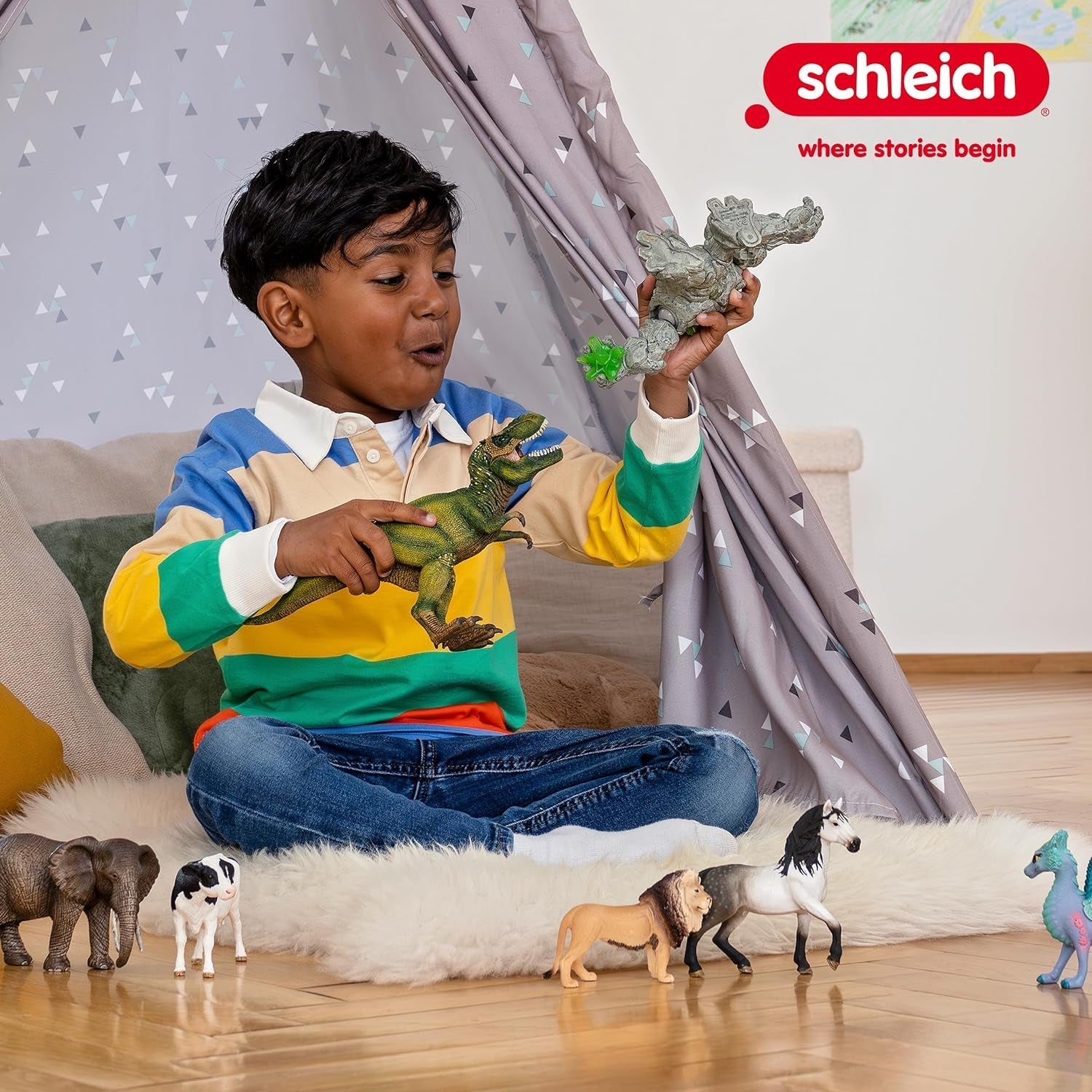 Schleich ELDRADOR KREATUREN | Dschungellineal 70151 | ELDRADOR Schleich Monster Spielfigur mit drehbarem Kopf und beweglichen Armen | Tolles Geschenk für Kinder | Ab 7 Jahren | 14 x 7 x 114 cm Actionfiguren Naty Shop